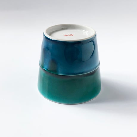 九谷焼 マルヨネ 陶芸窯 和陶房 カップ 色釉〈新品〉