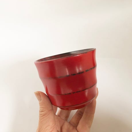 紀州漆器 そばちょこ ろくろ目〈新品〉