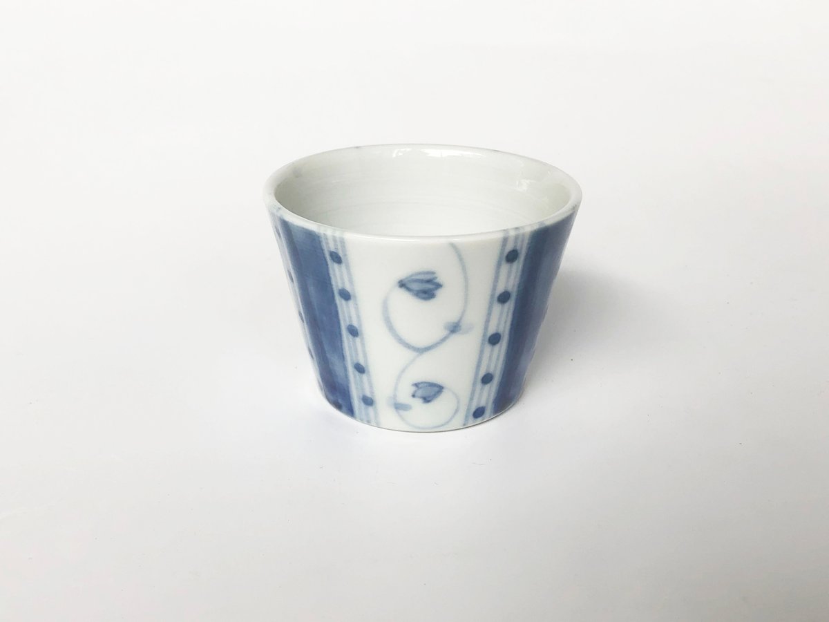 九谷焼 九谷青窯 蕎麦猪口 割取小花〈新品〉 | 器屋 HAKOBE