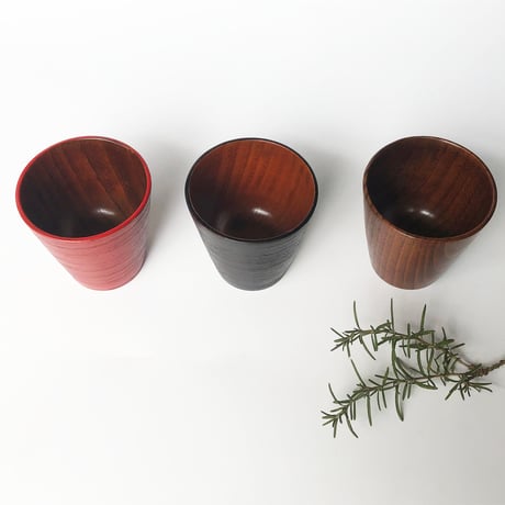 紀州漆器 漆塗り 木製フリーカップ〈新品〉