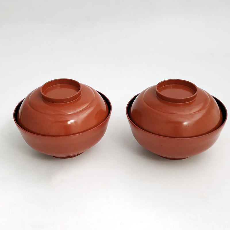 漆器 椀 2個セット 黒と赤 新品。秀衡塗の漆器 椀赤 2