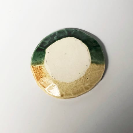 河村岳志 陶茶托 ツートンカラー〈新品〉