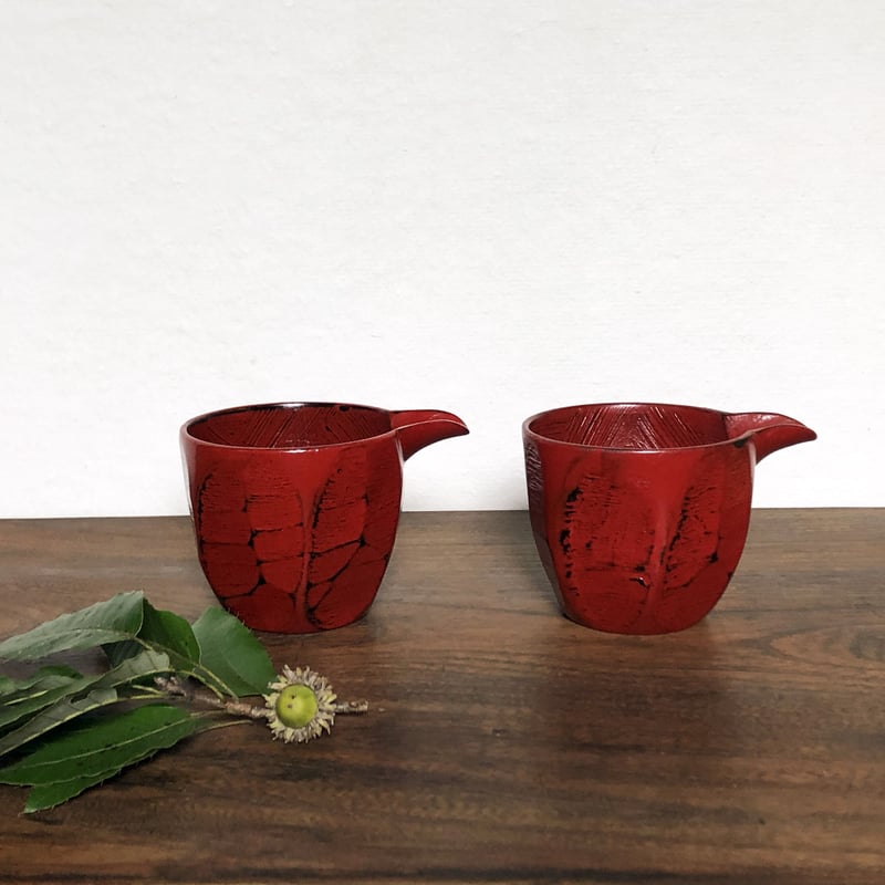 紀州漆器 根来塗 片口（小）2セット〈新品〉 | 器屋 HAKOBE