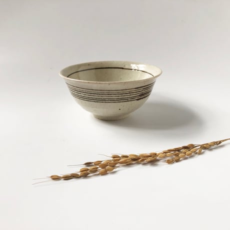 伊賀焼 長谷園 コマスジ 飯碗 〈新品〉