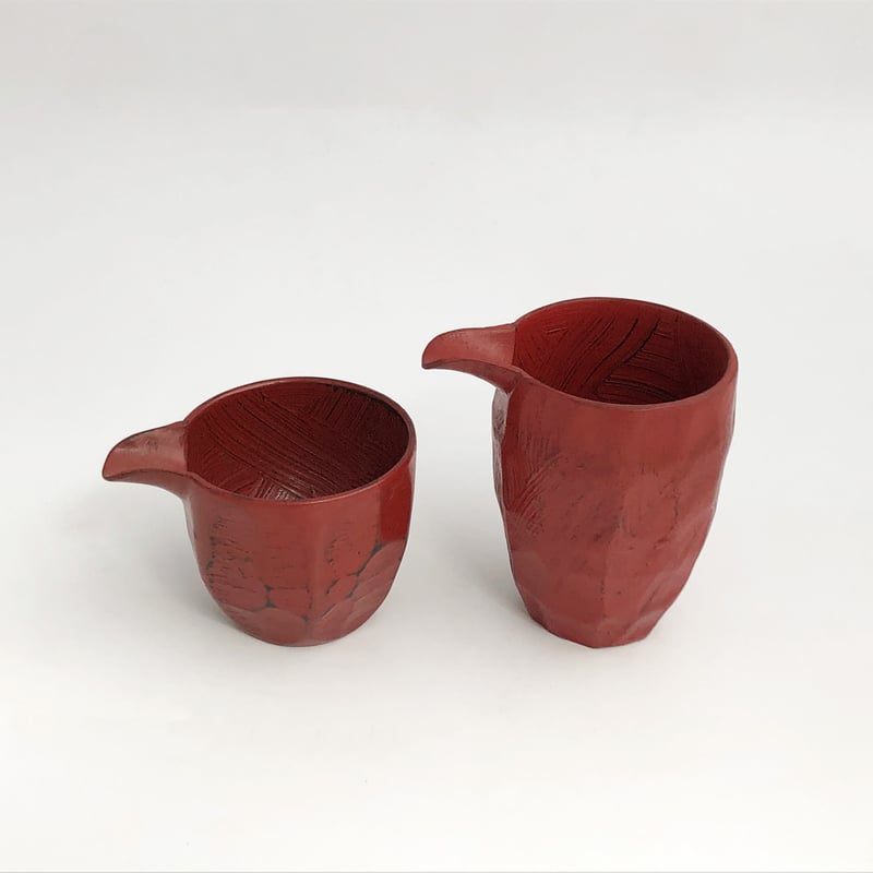 根来　漆　片口　江戸 根来 漆 片口 江戸初期