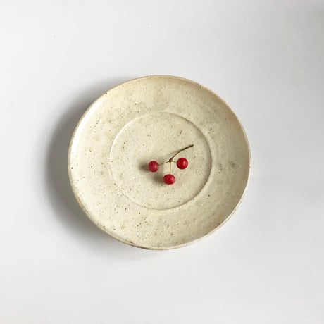 鈴木史恵 リム皿 白〈新品〉