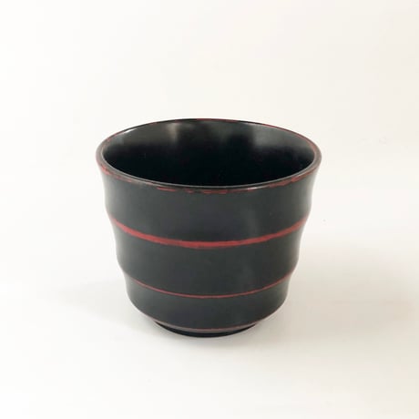 紀州漆器 そばちょこ ろくろ目〈新品〉