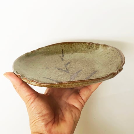 陶塾 絵唐津手 6寸皿〈新品〉