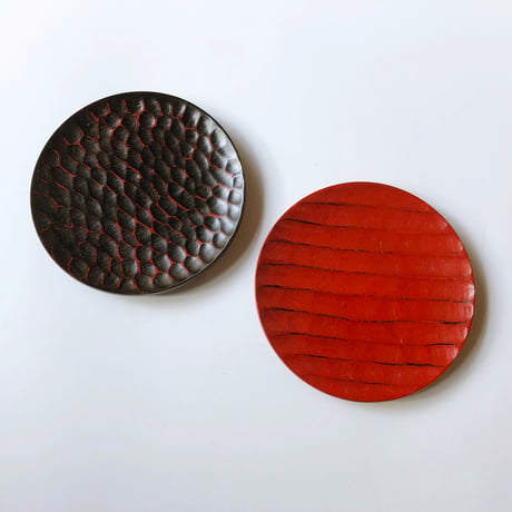 紀州漆器 丸銘々皿〈新品〉