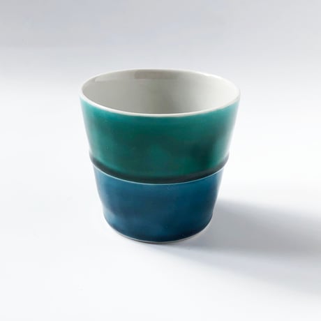 九谷焼 マルヨネ 陶芸窯 和陶房 カップ 色釉〈新品〉