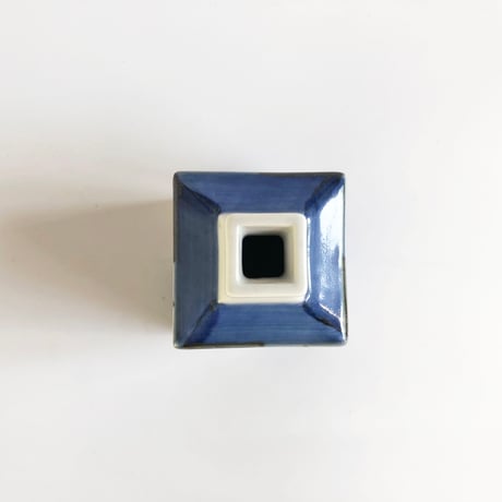 砥部焼 梅山窯 ミニ輪立て（小）市松〈新品〉