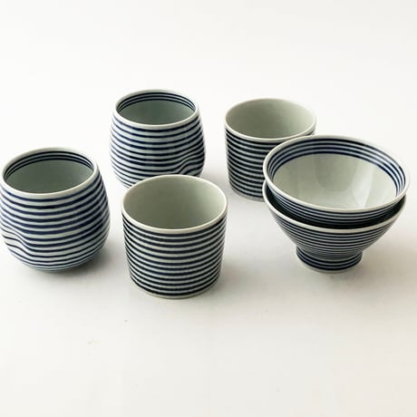 波佐見焼 藍駒 ロックカップ〈新品〉