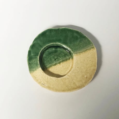 河村岳志 陶茶托 ツートンカラー〈新品〉