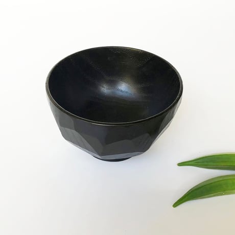 紀州漆器 汁椀 大判亀甲 黒〈新品〉