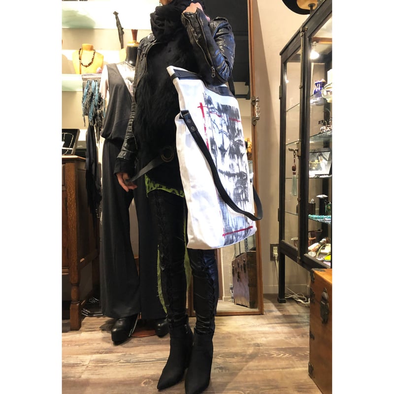 KMRii ・ケムリ・DAYDREAM 2WAY TOTE ・モデル・キャンバス トー