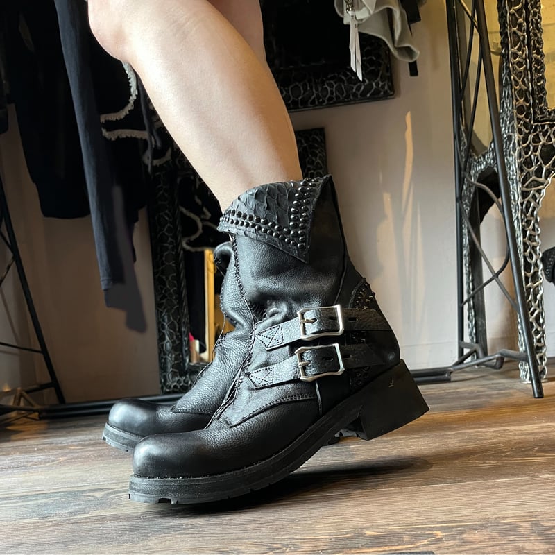 KMRii ・CRUSH SHORT BOOTS 04・size.37・レディースショートブ