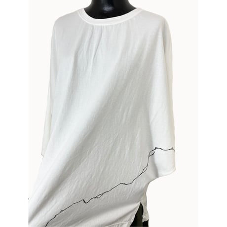 KMRii ・ケムリ・Crack Dolman Cut・カットソー