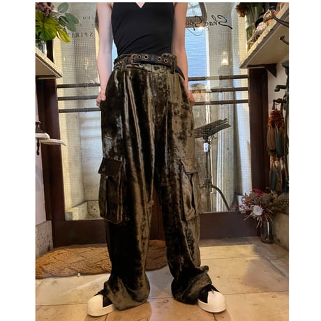 Share Spirit・Velvet Pants ・イージーワイド カーゴパンツ