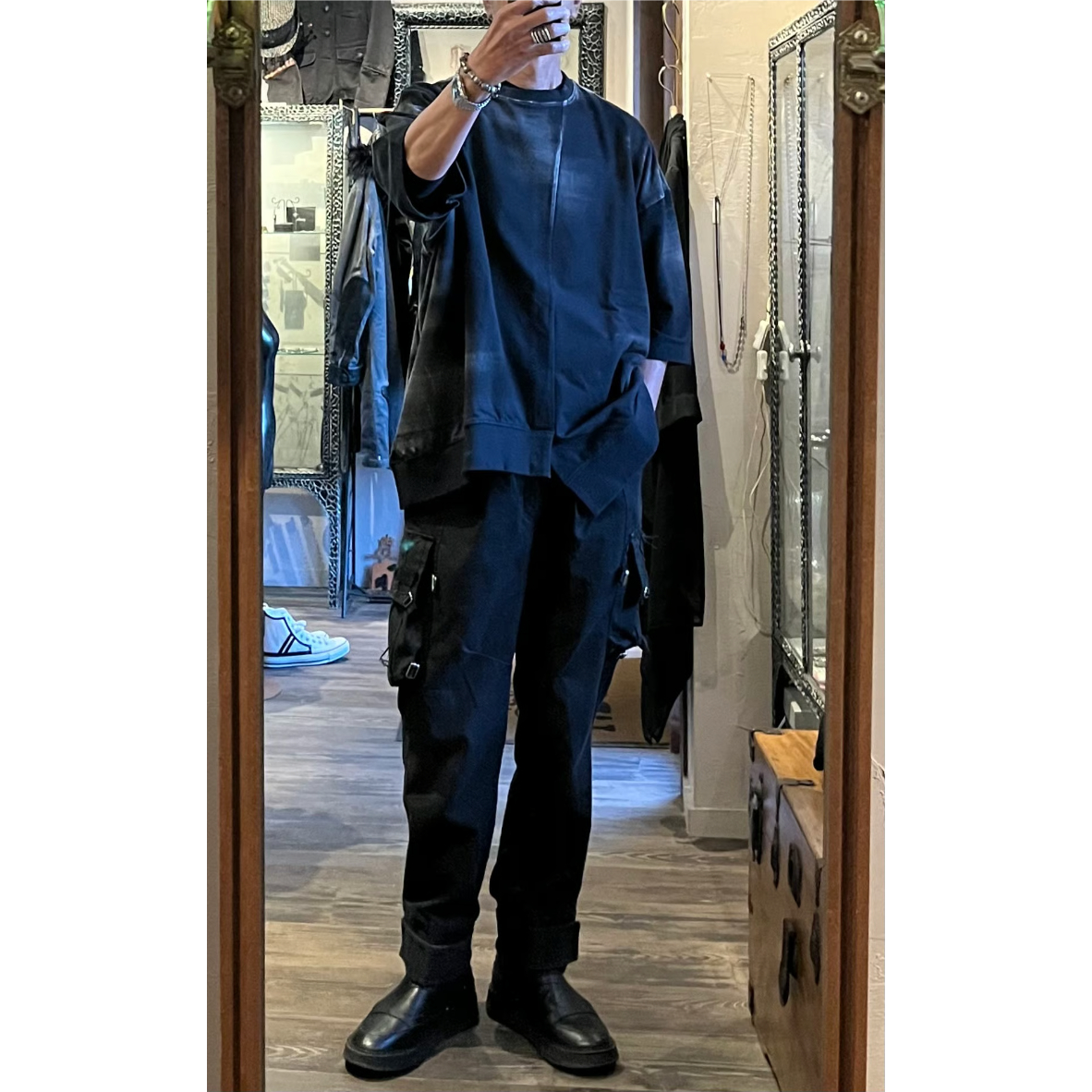 KMRii ・ケムリ・Asymmetry Terry Top/MB・カットソー | MEGA
