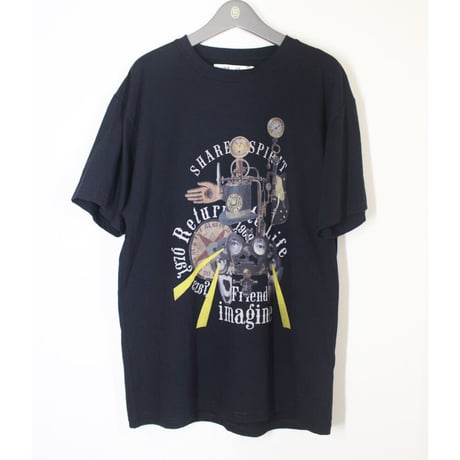 Share Spirit・シェアースピリット・KS2103-3・ビックTシャツ・Black・ジョンレノン