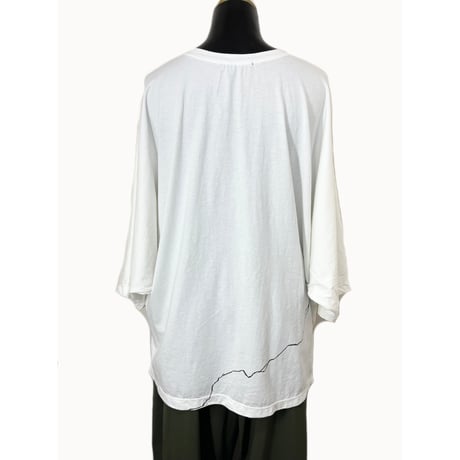 KMRii ・ケムリ・Crack Dolman Cut・カットソー