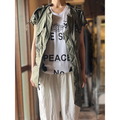 Share Spirit・PEACE NO FAKE・前ファス・マルチベスト・Olive・size S