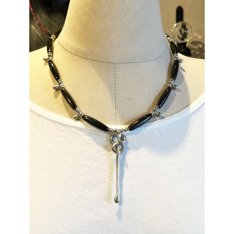 gunda × GARA・Ancient Stealth Necklace・BLACK | MEGA