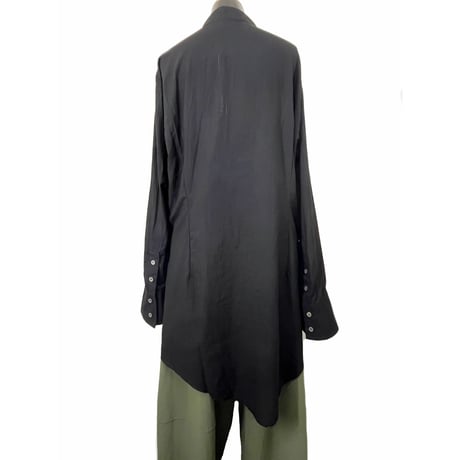 KMRii ・ Stand Coller Layer Shirt・Cotton Shirt