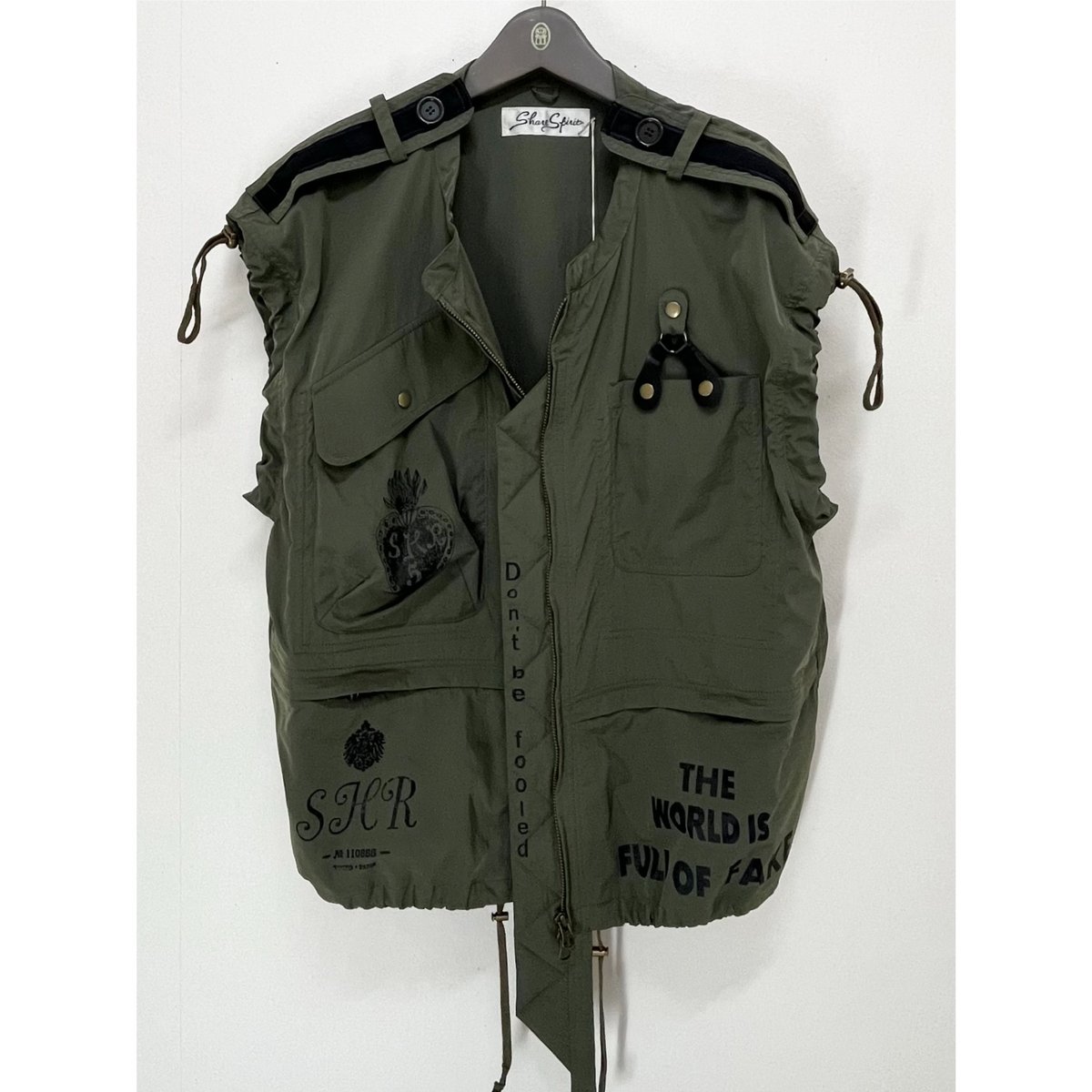 Share Spirit・PEACE NO FAKE・前ファス・マルチベスト・Olive・si