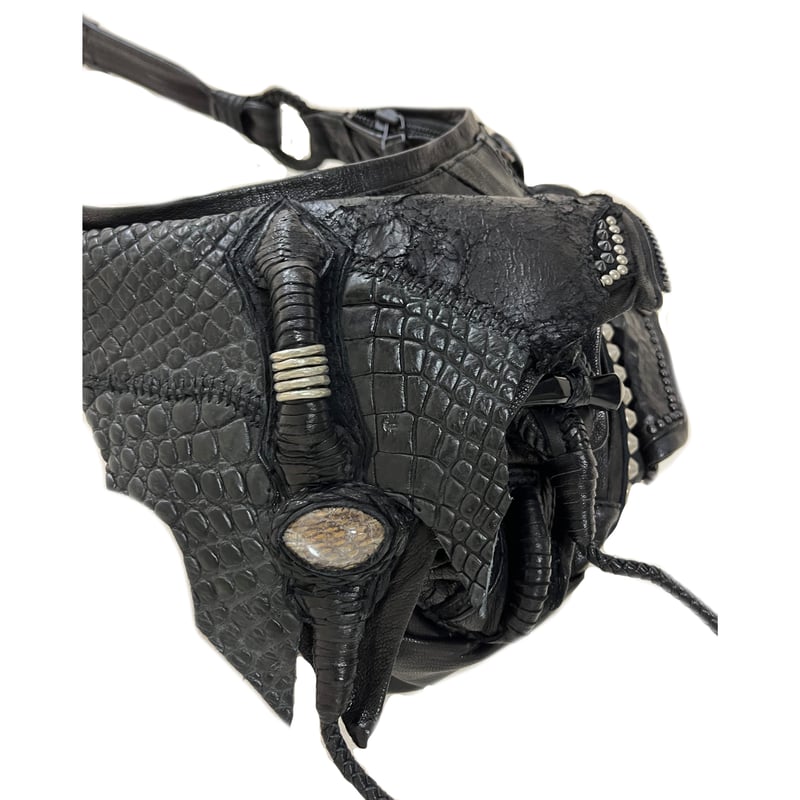 レア kmrii スタッズ デストロイ ベルト レザー archive v系 2025年