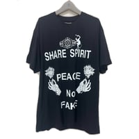 Share Spirit・Black FAKE・カットソー・BLACK・M