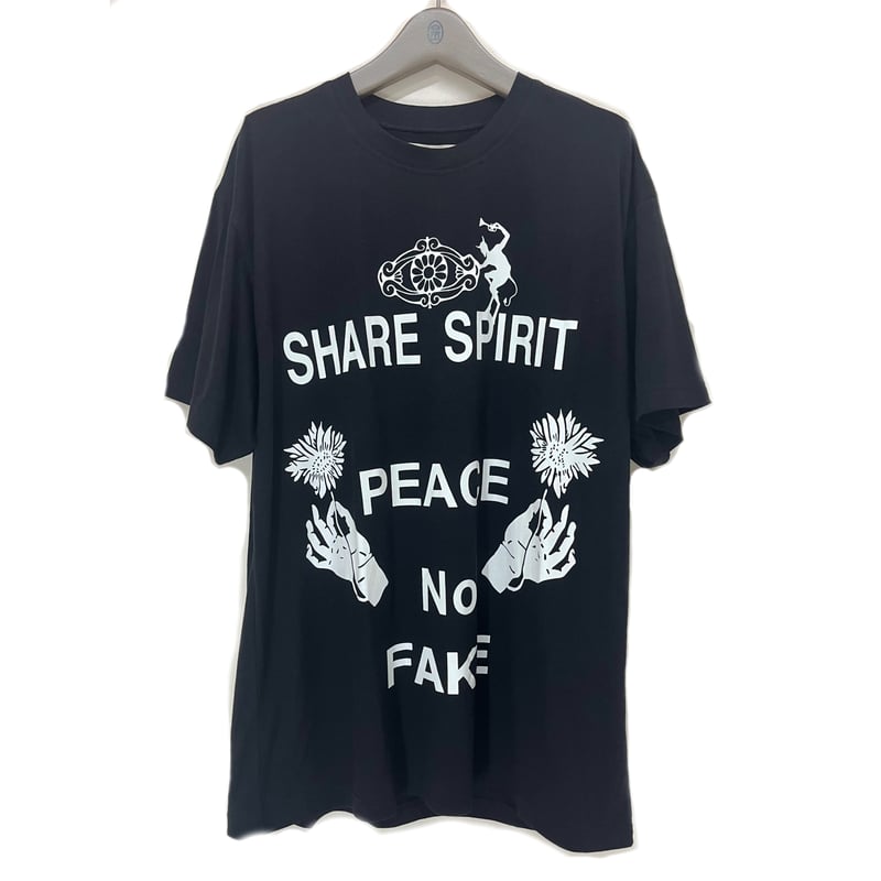 Share Spirit・Black FAKE・カットソー・白と黒・M | MEGA