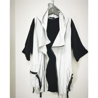 KMRii ・ケムリ・ Black Raven Vest 05・パーカーベスト