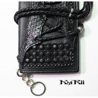 KMRii ・ケムリ・WL-BLACK ESTOC/STG・長財布・２つ折りウォレット