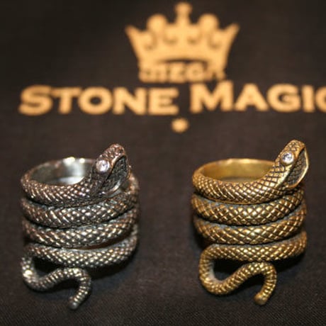 MEGA  ORIGINAL SNAKE RING/SILVER925