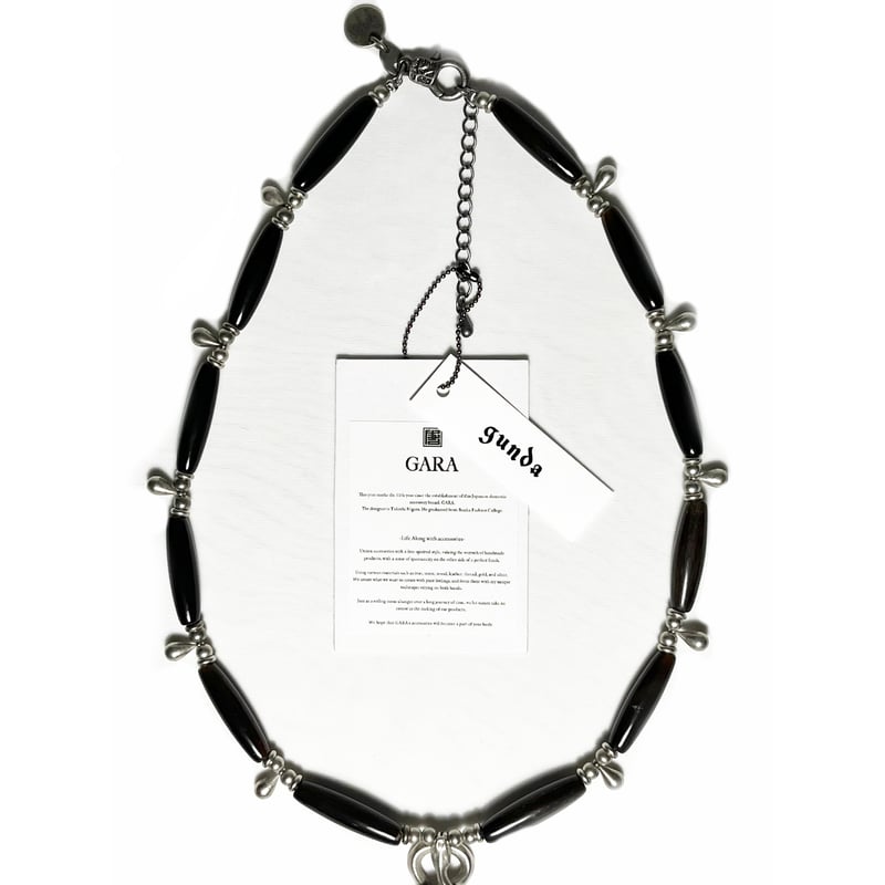 gunda × GARA・Ancient Stealth Necklace・BLACK | MEGA