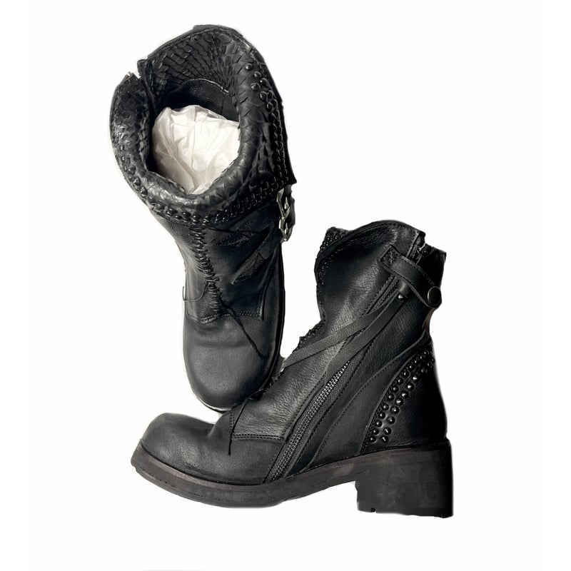 KMRii ・CRUSH SHORT BOOTS 04・size.37・レディースショートブ