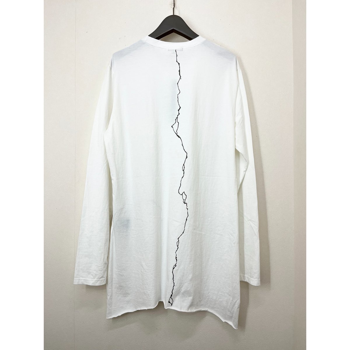 KMRii ・ケムリ・Crack Cut/ LS・ロングスリーブ・Black & White