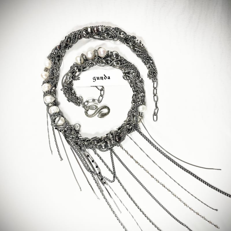 gunda ネックレス JUNK HEAVEN NERO NECKLACE gunda mutant nero ネックレス gunda・ガンダ・ MUTANT SILVER '25 NK