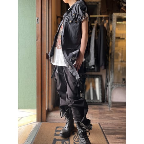 Share Spirit・PEACE NO FAKE・前ファス・マルチベスト・ブラック・size M