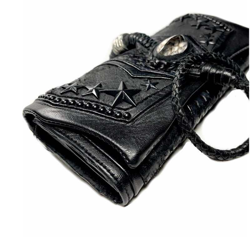 KMRii・ WB-Crystal Black Star/MB・Long Wallet・長財布