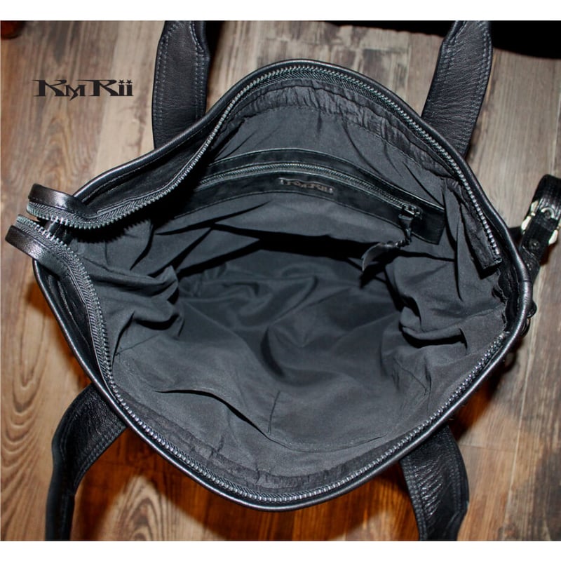 KMRii ・ケムリ・BISMUTH TOTE BAG ・レザー トート バッグ | MEGA 