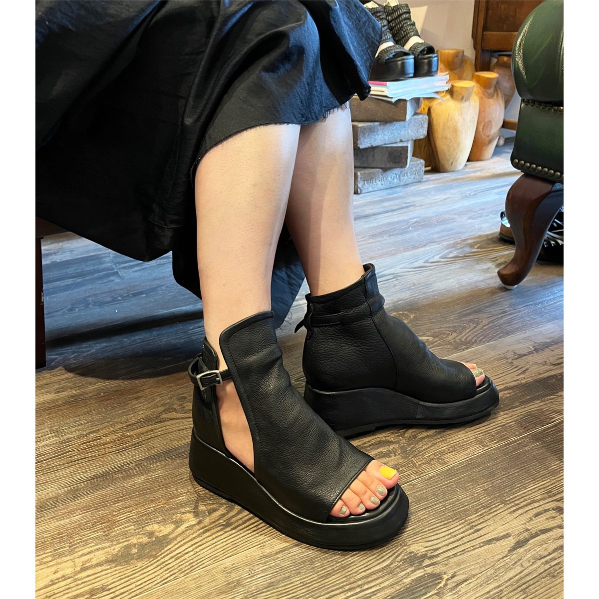 KMRii（ケムリ） ブーツ KMRii ・ケムリ・Crush Boots Sandal 03 | MEGA