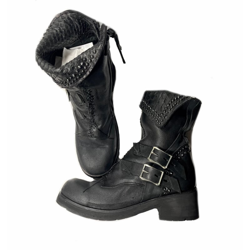 KMRii ・CRUSH SHORT BOOTS 04・size.37・レディースショートブ