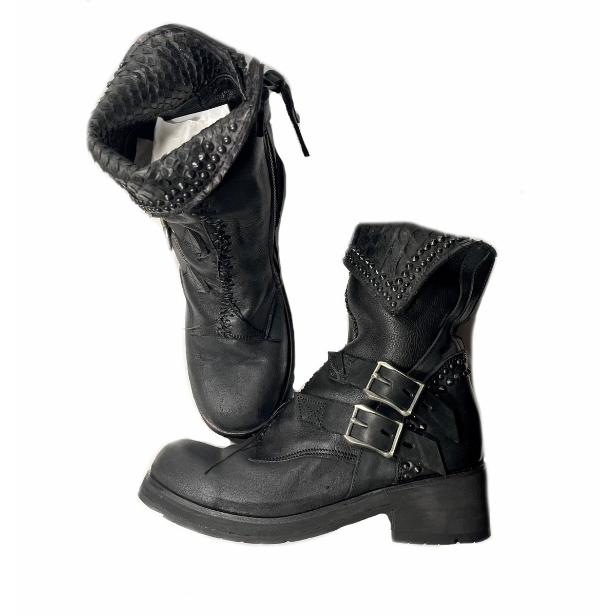 KMRii ・CRUSH SHORT BOOTS 04・size.37・レディースショートブ