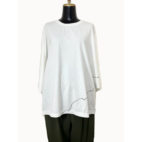 KMRii ・ケムリ・Crack Dolman Cut・カットソー