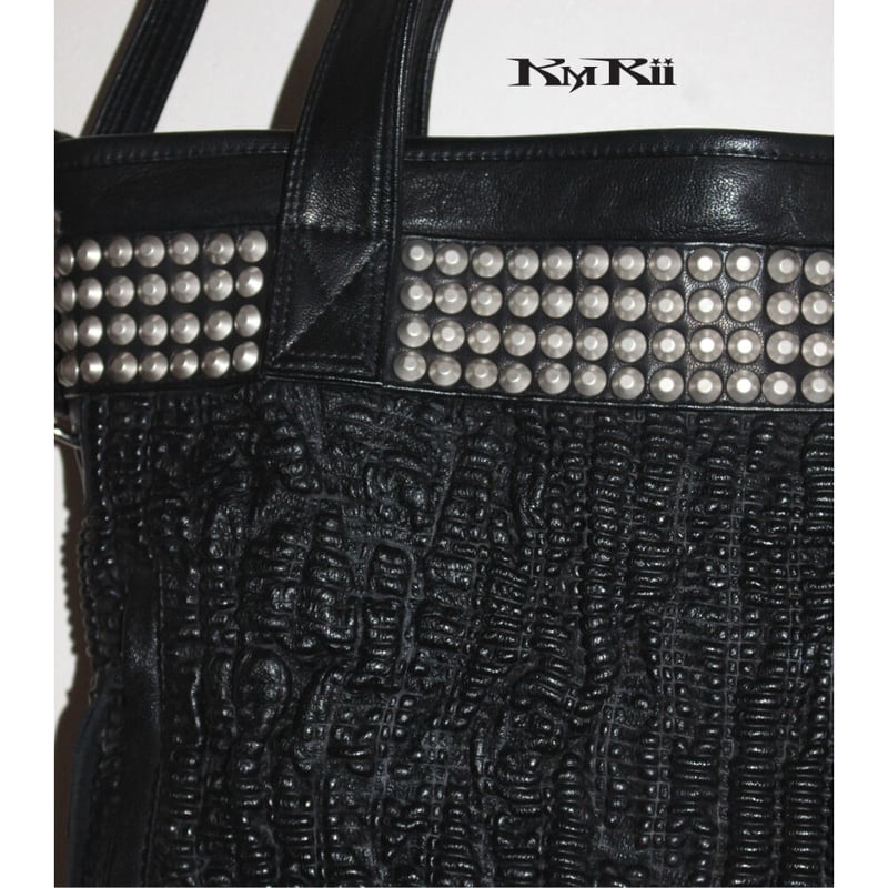 KMRii ・ケムリ・BISMUTH TOTE BAG ・レザー トート バッグ | MEGA 