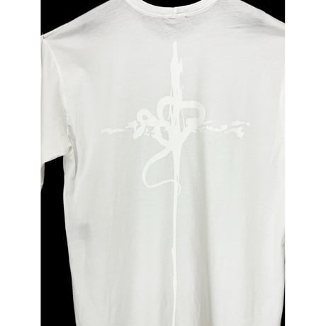 KMRii ・ケムリ・Serpent Cross Cut/MB・White T・カットソー