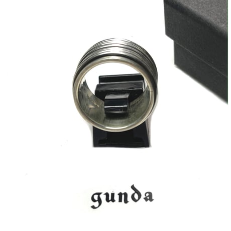 gunda ・ガンダ・HOOP RING/B ・silver925・シルバーリング・