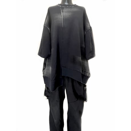 KMRii ・ケムリ・Asymmetry Terry Top/MB・カットソー